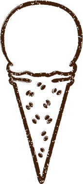 Dondurma Kömürü Bir insan tarafından çizilmiş