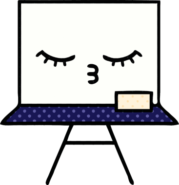 Bir insan tarafından çizilmiş beyaz bir karikatür.