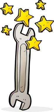 Bir insan tarafından çizilmiş çizgi film anahtarı.