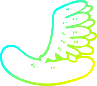 Bir insan tarafından çizilmiş bir sosislinin soğuk gradyan çizimi