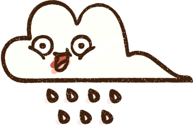 Bir insan tarafından çizilen Yağmur Bulutu Tebeşiri