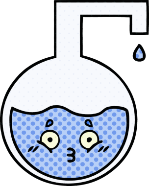 Bir insan tarafından çizilmiş bir bilim deneyinin çizgi romanı.