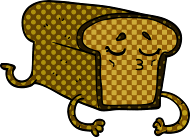 Bir insan tarafından çizilmiş bir ekmek karalaması.