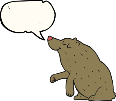 Bir insan tarafından çizilmiş serbest konuşma balonu karikatürü.