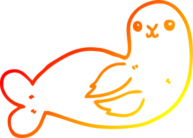 Bir insan tarafından çizilmiş bir karikatür mührünün sıcak çizgi çizimi