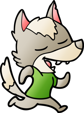 Çizgi film koşu kurdu bir insan tarafından çizilmiş.