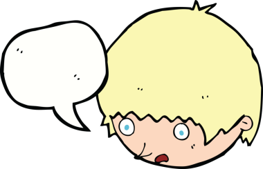 Bir insan tarafından çizilen konuşma baloncuğuyla şok olmuş bir yüz.