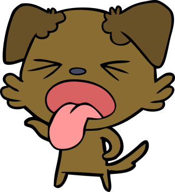 Bir insan tarafından çizilmiş iğrenç bir çizgi film.