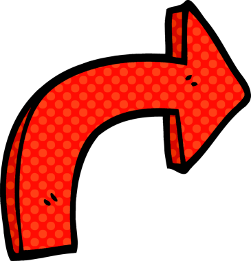 bir insan tarafından çizilmiş karalama yönetmenliği oku