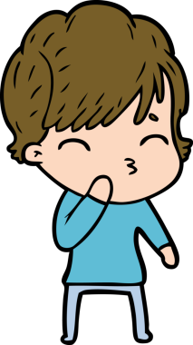 Bir insan tarafından çizilmiş bir çizgi film kadını.