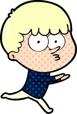 Çizgi film meraklısı çocuk bir insan tarafından çizilmiş.