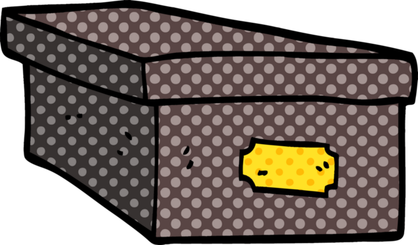 Bir insan tarafından çizilmiş karalama ofisi dosya kutusu.