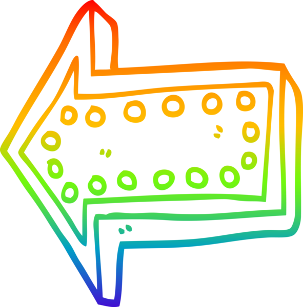 gökkuşağı gradyan çizgi çizimi bir insan tarafından çizilmiş bir çizgi film okunun yönü