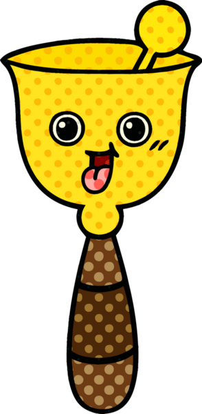 Bir insan tarafından çizilmiş okul çanının çizgi filmi.