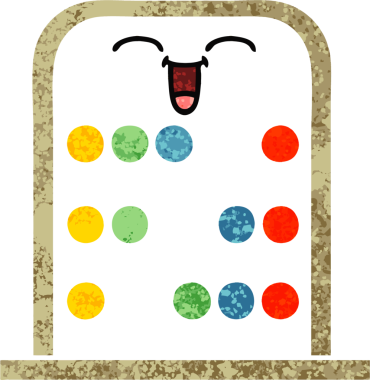 Bir insan tarafından çizilmiş abaküsün retro illüstrasyon tarzı karikatürü