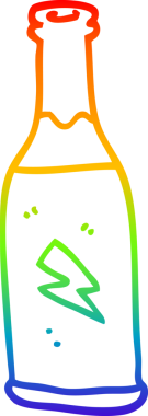 gökkuşağı gradyan çizgi çizimi bir insan tarafından çizilmiş ucuz bir içecek