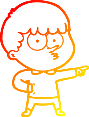 Bir insan tarafından çizilmiş çizgi film karakteri.