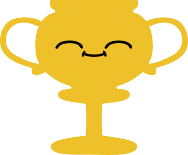 Bir insan tarafından çizilen kupanın düz renkli retro karikatürü