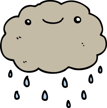 bir insan tarafından çizilmiş karikatür bulutu