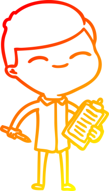 Bir insan tarafından çizilmiş klipsli bir karikatür çizimi.