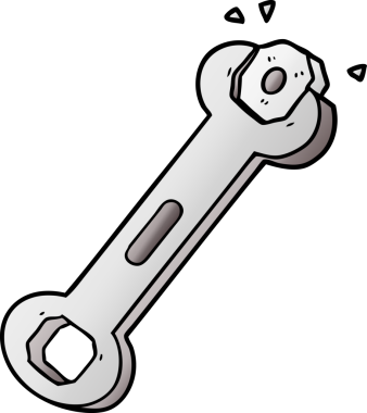 Karikatür anahtarı bir insan tarafından çizilmiş.