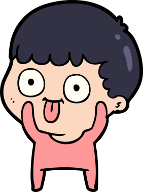 Bir insan tarafından çizilmiş çizgi film adamı.