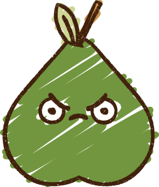 Bir insan tarafından çizilen Armut Tebeşiri