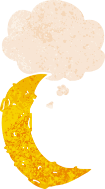 Düşünce baloncuklu karikatür ayı grunge sıkıntılı retro dokuma tarzı bir insan tarafından çizilmiş