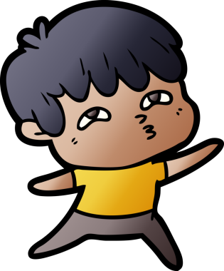 Bir insan tarafından çizilmiş garip bir adam.