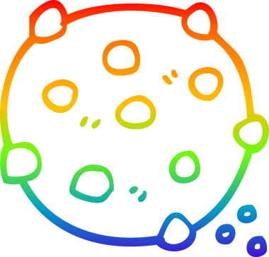 Bir insan tarafından çizilmiş çikolatalı kurabiyenin çizimi.