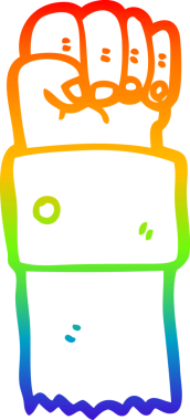 gökkuşağı gradyan çizimi bir insan tarafından çizilmiş bir çizgi film.