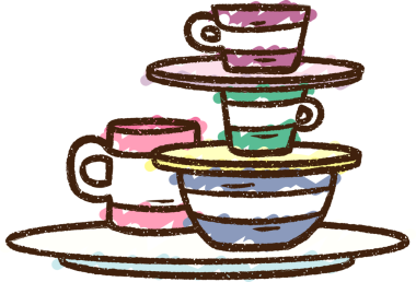 Bir insan tarafından çizilen bulaşık tebeşiri.