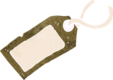 bir insan tarafından çizilmiş bavul etiketi