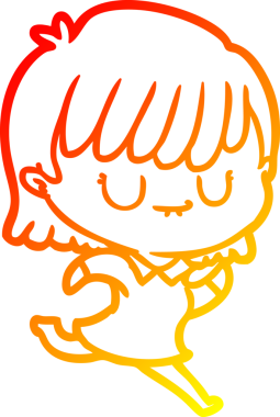 Bir insan tarafından çizilmiş bir karikatür kadın çizimi