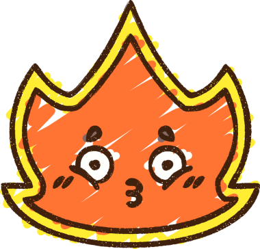 Bir insan tarafından çizilen Alev Tebeşiri