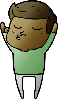 Bir insan tarafından çizilmiş karikatür mankeni adam.