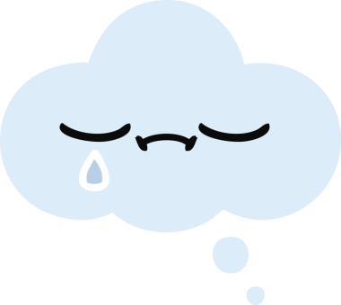 Bir insan tarafından çizilen düşünce baloncuğunun düz renkli retro karikatürü