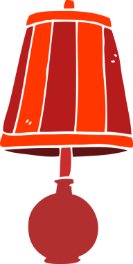 Bir insan tarafından çizilmiş karalama masası lambası.