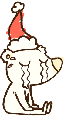 Ağlayan Ayı Tebeşiri Bir insan tarafından çizilmiş