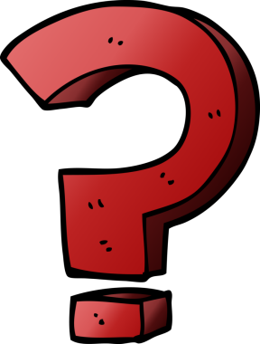 bir insan tarafından çizilmiş karalama soru işareti