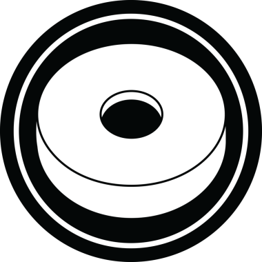 bir insan tarafından çizilmiş donut grafik vektör dairesel sembolü