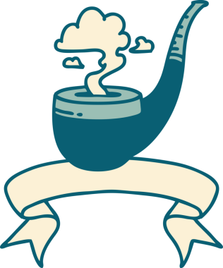 Bir insan tarafından çizilmiş sigara tiryakisi dövmesi.