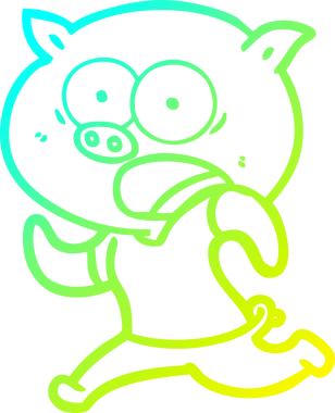 Bir insan tarafından çizilmiş soğuk çizgili çizgi film çizimi.