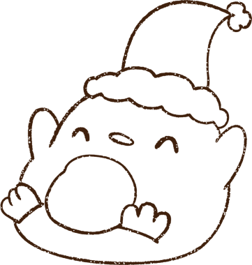 Bir insan tarafından çizilmiş Noel Pengueni Kömürü Çizimi