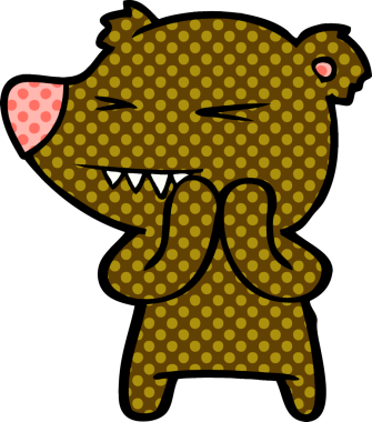 Bir insan tarafından çizilmiş bir çizgi film karakteri.