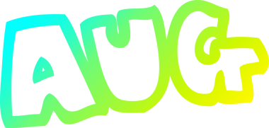 Bir insan tarafından çizilmiş bir ağustos ayının soğuk gradyan çizimi