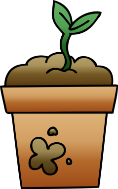 bir insan tarafından çizilmiş gölgelenmiş garip karikatür tohumu