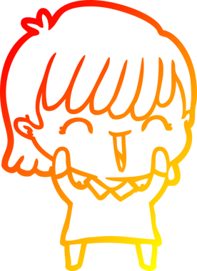 Bir insan tarafından çizilmiş bir karikatür kadın çizimi