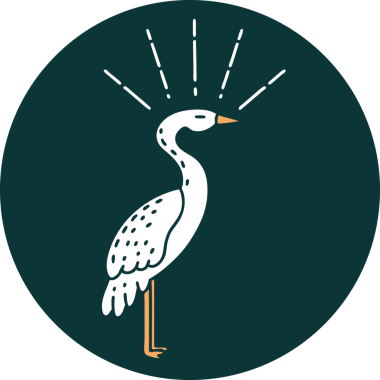 Bir insan tarafından çizilmiş bir dövme stili simgesi