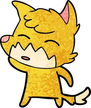 bir insan tarafından çizilmiş tilki çizgi filmi